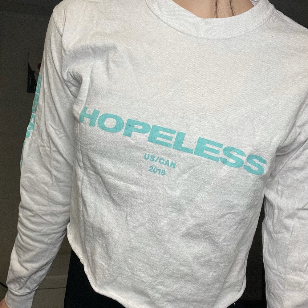 Halsey Hopeless Fountain Kingdom Tour Cropped Long Sleeve Shirt